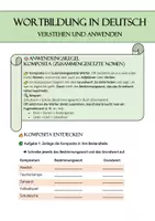 Vorschau - Arbeitsblätter - Wortbildung in Deutsch - verstehen und anwenden - Deckblatt