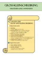 Vorschau - Arbeitsblätter - Groß-Kleinschreibung verstehen und anwenden - Deckblatt
