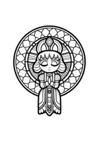 Vorschau - Mal- und Bastelvorlagen - Mandalas Thema Mangas - Grundschule - Bastelvorlagen - Seite 1