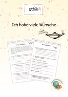 Vorschau - Arbeitsblätter - Ich habe viele Wünsche Ethik - Deckblatt