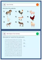 Vorschau - Stationenlernen - Farm Animals Karteikarten Englisch Freiarbeit - Seite 2
