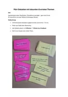 Vorschau - Arbeitsblätter - Spiel Mini-Debatten mit absurden und ernsten Themen - Seite 1