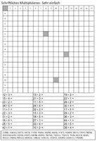 Vorschau - Arbeitsblätter - Multiplikation schriftlich- Förder Niveau - Seite 1