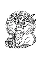 Vorschau - Mal- und Bastelvorlagen - Mandalas Thema Rehe - Grundschule - Bastelvorlagen - Seite 2