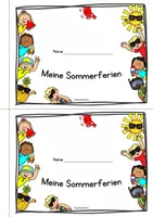 Vorschau - Arbeitsblätter - A5 Heft für Sommerferien-Erinnerungen für Klasse 2 bis 4 - Seite 3