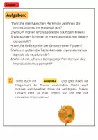 Vorschau - Arbeitsblätter - Der Impressionismus Gruppenarbeit - Seite 2