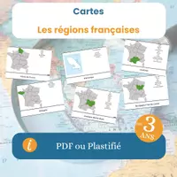 Aperçu - Apprentissages en autonomie - Cartes de nomenclature des régions - Page de couverture