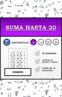 Vista previa - Hojas de trabajo - Domino | Suma hasta 20 | Actividad Matemática - Portada