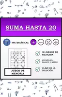 Vista previa - Hojas de trabajo - Juego de memoria | Suma hasta 20 | Actividad Matemática - Portada