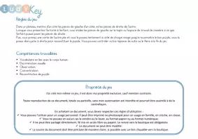 Aperçu - Jeux - Puzzles 2 pièces corps humain - Page 2