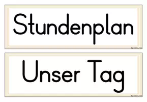 Vorschau - Präsentationen/Tafelbilder - Tagestransparenz Grundschule | Stundenplan & Tagesplan Beige - Seite 3