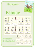 Vorschau - Fördermaterial/Inklusion - Klettmappe: Familie (Bild/Anlaut/Wort) - Deckblatt