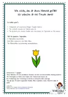 Vorschau - Mal- und Bastelvorlagen - Tulpen basteln im Frühling Frühblüher Kunst Bastelvorlage für Grundschule und Kindergarten Blumen Wiese - Seite 3