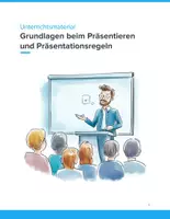 Vorschau - Unterrichtsreihen - Unterrichtsmaterial Präsentieren lernen: Grundlagen & Präsentationsregeln | SEK I - Deckblatt