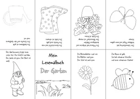 Vorschau - Mal- und Bastelvorlagen - Malbücher dreifach differenziert: Der Garten - Seite 2