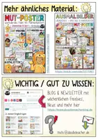 Vorschau - Mal- und Bastelvorlagen - Ich bin mutig! - Ausmalbild / Affirmation (Malbild + Mut-Poster) - Seite 1