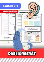 Vorschau - Arbeitsblätter - Das Hörgerät - Hören mit Hilfsmitteln - Deckblatt