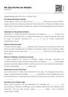 Vorschau - Arbeitsblätter - Die Geschichte der Medizin (Lückentext und Übungen) - Deckblatt
