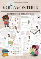 Voorbeeld - De magische bibliotheek - gr 3 pakket KBW '25 - Vol avontuur - Voorblad