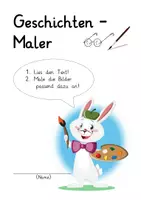 Vorschau - Arbeitsblätter - Geschichten-Maler, Heft zum ersten sinnentnehmenden Lesen - Deckblatt