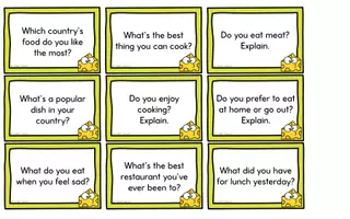 Vista previa - Juegos / Gamificación - Food - Conversation Cards - página 2
