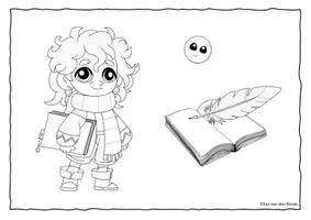 Voorbeeld - kleurplaten de magische bibliotheek - Pagina 3