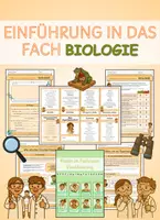 Vorschau - Arbeitsblätter - Einstieg in das Fach Biologie - Arbeitsblätter und Lösungen - Deckblatt