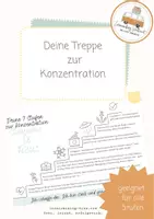 Vorschau - Poster - Deine Treppe zur Konzentration - Stairway to focus - Deckblatt
