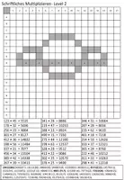 Vorschau - Arbeitsblätter - Multiplikation schriftlich- Level 2 - Deckblatt
