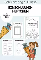 Vorschau - Arbeitsblätter - EINSCHULUNG: Mini-Heftchen für die 1. Klasse - Deckblatt