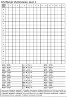 Vorschau - Arbeitsblätter - Schriftliches Multiplizieren in verschiedener Stufe - Seite 2