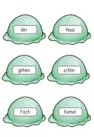 Vorschau - Spiele - Legespiel - Wortarten-Eis - Seite 1
