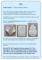Vorschau - Mal- und Bastelvorlagen - Eistüte basteln, Abschlussgeschenk oder einfache Bastelvorlage Klasse 1, 2, 3, 4 - Seite 1