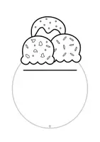 Vorschau - Mal- und Bastelvorlagen - Eistüte basteln, Abschlussgeschenk oder einfache Bastelvorlage Klasse 1, 2, 3, 4 - Seite 2