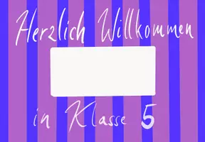 Vorschau - Bildkarten - Willkommenskärtchen Klasse 5 - Seite 2