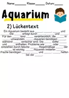 Vorschau - Mal- und Bastelvorlagen - Aquarium - Leseverstehen und Wortschatz - DaZ/DaF, Deutsch, Sachunterricht - Seite 2