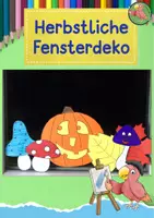 Vorschau - Mal- und Bastelvorlagen - Kunst Herbst, Fensterbilder basteln, Grundschule - Deckblatt
