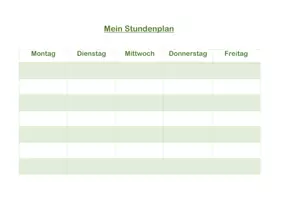 Vorschau - Poster - Mein Stundenplan - Vorlage WORD individuell veränderbar - Seite 3