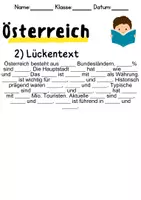 Vorschau - Mal- und Bastelvorlagen - Österreich - Leseverstehen und Wortschatz - DaZ/DaF, Deutsch, Sachunterricht - Seite 2