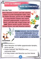 Vorschau - Arbeitsblätter - WAS ist ein KRIEG? Krieg und Frieden - WAS bedeutet das? - Seite 1