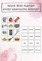 Vorschau - Präsentationen/Tafelbilder - Wort-Bild-Karten - erste spanische Wörter - Deckblatt