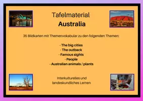Vorschau - Präsentationen/Tafelbilder - Australia - Picture Cards / Tafelmaterial - Seite 1