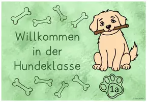 Vorschau - Poster - Türschild Hundeklasse (editierbar) Klassentier Hund - Seite 3
