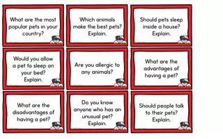 Aperçu - Jeux - Pets - Conversation Cards - Page 1