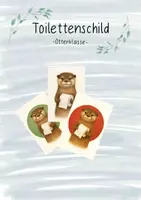 Vorschau - Bildkarten - Toilettenschilder - Otterklasse - Deckblatt