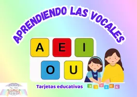 Vista previa - Tarjetas / Manipulativos - Aprendiendo las vocales - Portada