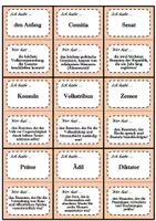 Vorschau - Spiele - "Ich habe - Wer hat?" (Ratespiel): Politik im alten Rom - Deckblatt