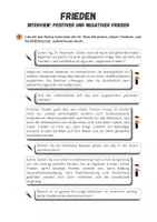 Vorschau - Arbeitsblätter - Frieden - positiver und negativer Frieden - Seite 1