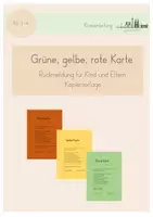 Vorschau - Anderer Materialtyp - Grüne, gelbe, rote Karte - Rückmeldung für Kind und Eltern - Deckblatt