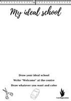 Προεπισκόπηση - Φύλλα εργασίας - My Ideal School - Αγγλικά Α2 Δημιουργική γραφή - Εξώφυλλο